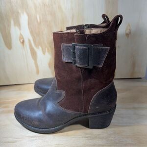 Olukai Brown Leather and Suede Ankle Boots Women’s Size 7